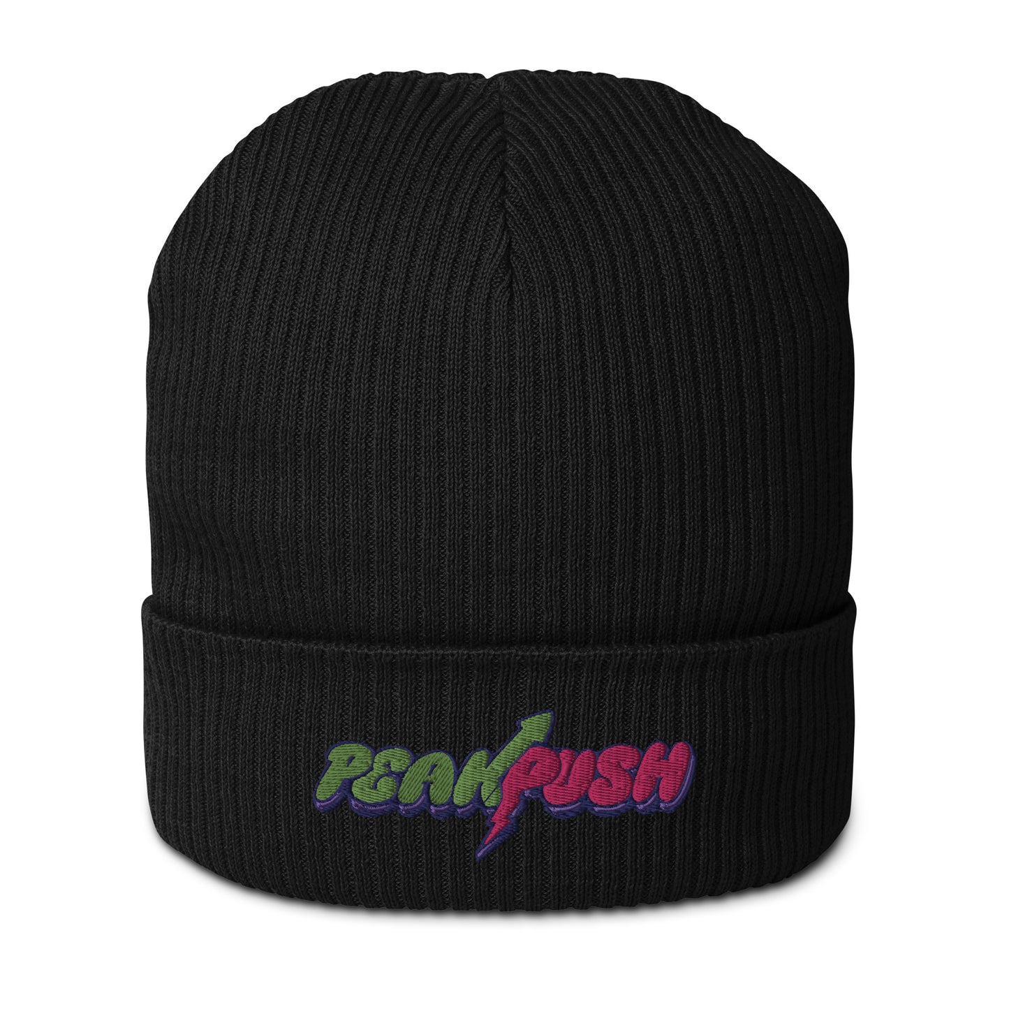 PeakPush Organic Ribbed Beanie