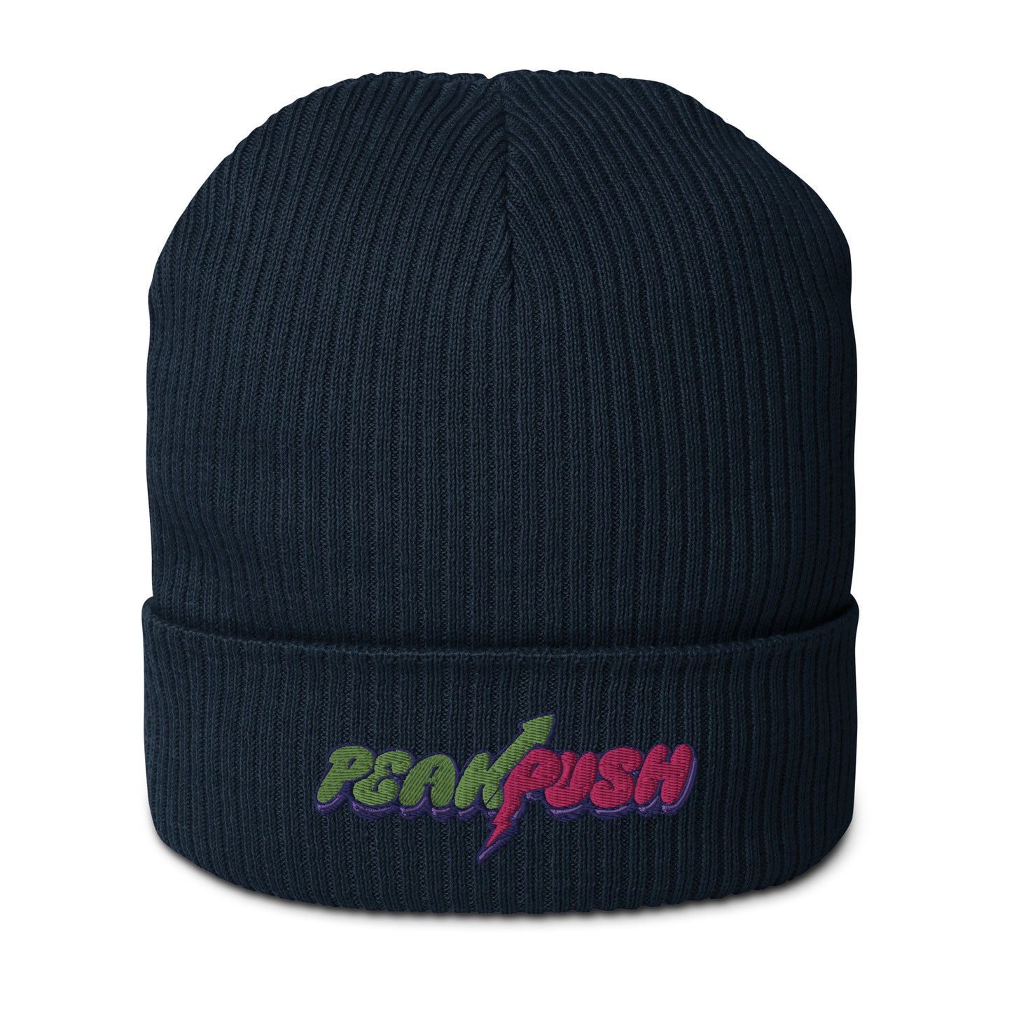 PeakPush Organic Ribbed Beanie